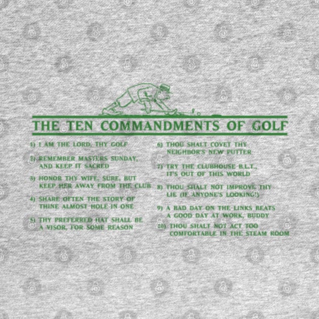 The Ten Commandments of Golf from the Simpsons by woodsman